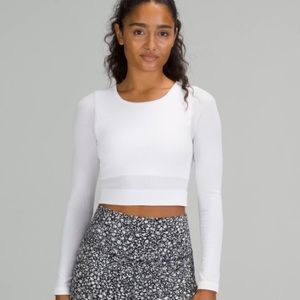 Lululemon EBB TO STREET LONG SLEEVE SHIRT - White